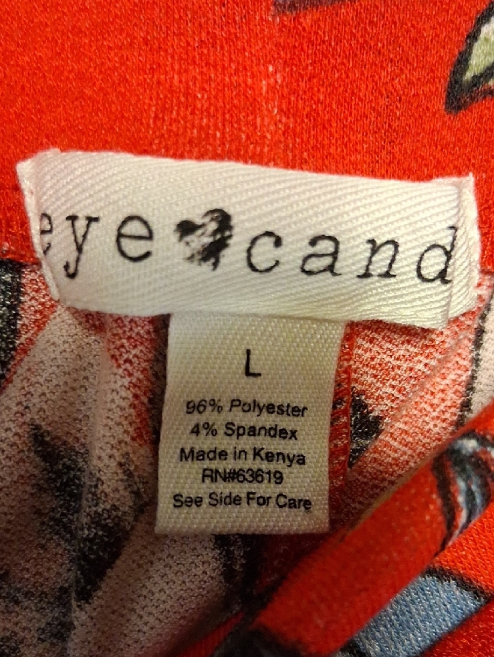 eye candy Wrap Wide Leg Floral Pants in Red Orange with Pink & Black Accents - Picture 3 of 12